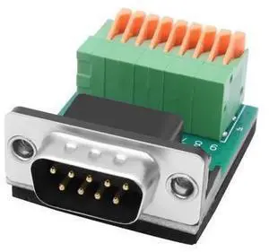 DB9 Solderless Adapter RS232 D-SUB Serial to 9-pin Port Spring Terminal Crimp Connector Breakout Board 9 pin Port Adapter Module for Serial Communication Devices (DB9 Male) DB9 Solderless Adapter RS232 D-SUB Serial to 9-pin Port Spring Terminal Crimp Connector Breakout Board 9 pin Port Adapter Module for Serial Communication Devices (DB9 Male)