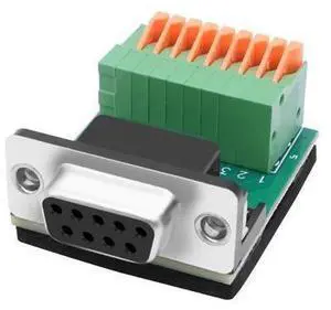 DB9 Solderless Adapter RS232 D-SUB Serial to 9-pin Port Spring Terminal Crimp Connector Breakout Board 9 pin Port Adapter Module for Serial Communication Devices (DB9 Female) DB9 Solderless Adapter RS232 D-SUB Serial to 9-pin Port Spring Terminal Crimp Connector Breakout Board 9 pin Port Adapter Module for Serial Communication Devices (DB9 Female)