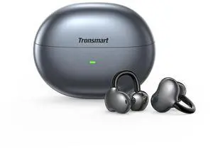 Tronsmart Open Ear Clip-On Wireless Earbuds, Titanium Memory Wire C-Bridge, BT6.0 Dual Audio Switch, 6H Single / 24H Playtime,ENC Noise Cancelling Mic, Open-Ear Ambient Awareness, Touch Control-Black Tronsmart Open Ear Clip-On Wireless Earbuds, Titanium Memory Wire C-Bridge, BT6.0 Dual Audio Switch, 6H Single / 24H Playtime,ENC Noise Cancelling Mic, Open-Ear Ambient Awareness, Touch Control-Black