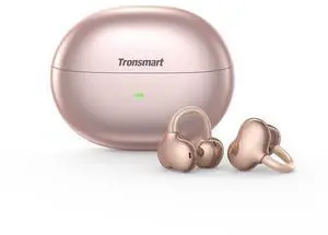 Tronsmart Open Ear Clip-On Wireless Earbuds, Titanium Memory Wire C-Bridge,BT6.0 Dual Audio Switch, 6H Single / 24H Playtime,ENC Noise Cancelling Mic,Open-Ear Ambient Awareness,Touch Control-Rose Gold Tronsmart Open Ear Clip-On Wireless Earbuds, Titanium Memory Wire C-Bridge,BT6.0 Dual Audio Switch, 6H Single / 24H Playtime,ENC Noise Cancelling Mic,Open-Ear Ambient Awareness,Touch Control-Rose Gold