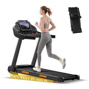 ROBORE SF20 16% Incline Treadmills for Home with 3 LED Displays, 3.0HP Foldable Walking Pad Treadmill Up to 400LBS Capacity, 0.6-7.5MPH Portable Treadmill,Heart Rate Sensor,Quiet Motor ROBORE SF20 16% Incline Treadmills for Home with 3 LED Displays, 3.0HP Foldable Walking Pad Treadmill Up to 400LBS Capacity, 0.6-7.5MPH Portable Treadmill,Heart Rate Sensor,Quiet Motor