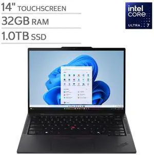 Lenovo ThinkPad T14S G6 14" Touchscreen Laptop Core Ultra 7 255U Processor 32GB RAM 1TB SSD Windows 11 Pro Wi-Fi 7 Lenovo ThinkPad T14S G6 14" Touchscreen Laptop Core Ultra 7 255U Processor 32GB RAM 1TB SSD Windows 11 Pro Wi-Fi 7