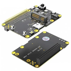 AJMRTC Pi 3G/4G/LTE HAT Mini PCIe Expansion Board, Mini PCIe 4G LTE Modem HAT for ARTIK, Rock64, Tinker Board, Latte Panda, Cellular Network Communication Module AJMRTC Pi 3G/4G/LTE HAT Mini PCIe Expansion Board, Mini PCIe 4G LTE Modem HAT for ARTIK, Rock64, Tinker Board, Latte Panda, Cellular Network Communication Module