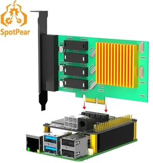 AJMRTC Pi 5 PCIe Slot Expansion Board, FFC Connector to Standard PCIe x1 Adapter Board (C) for Raspberry Pi 5, Supports PCIe x1/x4/x8/x16 Devices, PCIe TO PCIe x1 Expansion Hat AJMRTC Pi 5 PCIe Slot Expansion Board, FFC Connector to Standard PCIe x1 Adapter Board (C) for Raspberry Pi 5, Supports PCIe x1/x4/x8/x16 Devices, PCIe TO PCIe x1 Expansion Hat