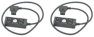 AJMRTC 2 Pack D-Tap Splitter Cable, D-Tap to 4 x D-Tap Camera Power Adapter Cord with 1/4 Inch Screw Mount for V-Mount Battery, Photography Video Power Breakout Cable, Production PN: DTAP-4DTAP-14S-2P AJMRTC 2 Pack D-Tap Splitter Cable, D-Tap to 4 x D-Tap Camera Power Adapter Cord with 1/4 Inch Screw Mount for V-Mount Battery, Photography Video Power Breakout Cable, Production PN: DTAP-4DTAP-14S-2P