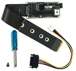 AJMRTC M.2 M-Key NVMe PCIe 4.0 X4 Extension Cable PH427A, PCI-E 4.0 X4 to M.2 M-Key Adapter Cord, External Graphics Card eGPU Riser Cable, Supports NVMe M.2 SSD and Low-Power PCIe Devices AJMRTC M.2 M-Key NVMe PCIe 4.0 X4 Extension Cable PH427A, PCI-E 4.0 X4 to M.2 M-Key Adapter Cord, External Graphics Card eGPU Riser Cable, Supports NVMe M.2 SSD and Low-Power PCIe Devices
