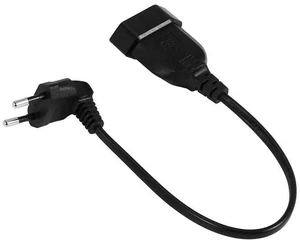 AJMRTC European 90 Degree Male to Female Power Extension Cable, Angled EU Plug to Female Socket Power Cord for PC, Computer, PDU, Home Appliance and Electrical Equipment Power Expansion AJMRTC European 90 Degree Male to Female Power Extension Cable, Angled EU Plug to Female Socket Power Cord for PC, Computer, PDU, Home Appliance and Electrical Equipment Power Expansion
