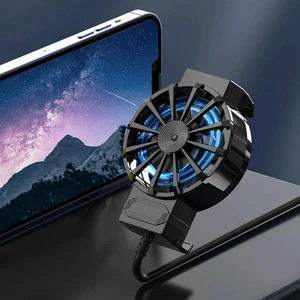 AJMRTC NNR-X16 Mobile Phone Air Cooling Radiator, Built-in 7-Blade 45mm Fan, USB Powered Phone Cooler for 4-6.7 Inch Smartphones, Portable Phone Cooling Fan for Gaming, Video Recording and Live Stream AJMRTC NNR-X16 Mobile Phone Air Cooling Radiator, Built-in 7-Blade 45mm Fan, USB Powered Phone Cooler for 4-6.7 Inch Smartphones, Portable Phone Cooling Fan for Gaming, Video Recording and Live Stream