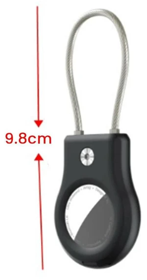 AJMRTC AirTag Protective Lock Case with Wire Cable & Keyring, Durable Keychain Holder for Apple AirTag, Anti-Lost Cover for Luggage and Backpack Tracking AJMRTC AirTag Protective Lock Case with Wire Cable & Keyring, Durable Keychain Holder for Apple AirTag, Anti-Lost Cover for Luggage and Backpack Tracking