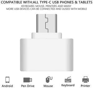 AJMRTC USB 3.0 Type-C OTG Adapter Cable, USB-C Male to USB A Female OTG Converter, 5Gbps High Speed Data Transfer for Android Phones, USB Flash Drive, Mouse, Keyboard AJMRTC USB 3.0 Type-C OTG Adapter Cable, USB-C Male to USB A Female OTG Converter, 5Gbps High Speed Data Transfer for Android Phones, USB Flash Drive, Mouse, Keyboard