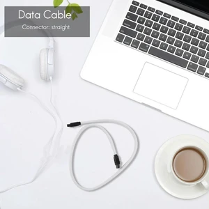 AJMRTC 50cm SATA 3.0 7-Pin Data Cable, 6Gbps Nylon Sleeved Premium SATA Cord for SSD HDD Internal Hard Drive Storage Connection AJMRTC 50cm SATA 3.0 7-Pin Data Cable, 6Gbps Nylon Sleeved Premium SATA Cord for SSD HDD Internal Hard Drive Storage Connection
