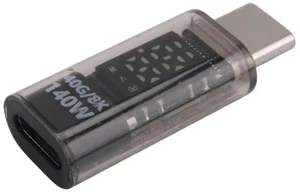 AJMRTC 140W USB-C Power Meter Tester with LED Wattage Display, 40Gbps & 8K Video Support, PD3.1 Type-C Extension Adapter for Voltage Current and Power Measurement AJMRTC 140W USB-C Power Meter Tester with LED Wattage Display, 40Gbps & 8K Video Support, PD3.1 Type-C Extension Adapter for Voltage Current and Power Measurement