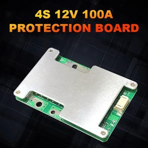 AJMRTC 4S 12V 100A LiFePO4 BMS Protection Board, with Cell Balance & Enhanced Circuit, Lithium Iron Phosphate Battery Management PCB Module AJMRTC 4S 12V 100A LiFePO4 BMS Protection Board, with Cell Balance & Enhanced Circuit, Lithium Iron Phosphate Battery Management PCB Module