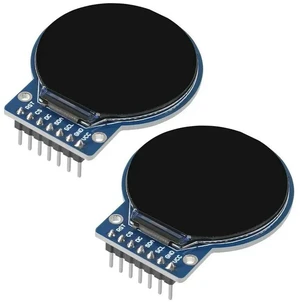 AJMRTC 2Pcs 1.28 Inch Circular TFT LCD Display Module, RGB IPS HD Round Screen with 240×240 Resolution, SPI Interface Circular TFT Panel, Digital Display Module for Smart Watch, Electronic Maker and D AJMRTC 2Pcs 1.28 Inch Circular TFT LCD Display Module, RGB IPS HD Round Screen with 240×240 Resolution, SPI Interface Circular TFT Panel, Digital Display Module for Smart Watch, Electronic Maker and D