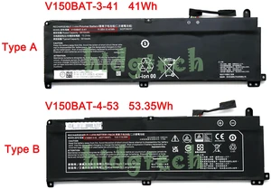 New V150BAT-3-41 V150BAT-4-53 Battery For Hasee Z7 Z7T Z8 G8 DA5 DA7NP DA7NS DA7NT CV15S02 Series 31CP7/60/57 41CP7/60/57 V150BAT-3-43--Type B: 53.35Wh New V150BAT-3-41 V150BAT-4-53 Battery For Hasee Z7 Z7T Z8 G8 DA5 DA7NP DA7NS DA7NT CV15S02 Series 31CP7/60/57 41CP7/60/57 V150BAT-3-43--Type B: 53.35Wh