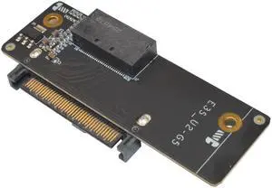 LetLinkSo PCIe 5.0 GEN-Z EDSFF to U.2 SFF-8639 Adapter Card NVMe SSD Converter for 28Pin E1.S E1.L E3.S E3.L, High-Speed Server Interconnect for Enterprise Data Center & IT Workstations LetLinkSo PCIe 5.0 GEN-Z EDSFF to U.2 SFF-8639 Adapter Card NVMe SSD Converter for 28Pin E1.S E1.L E3.S E3.L, High-Speed Server Interconnect for Enterprise Data Center & IT Workstations