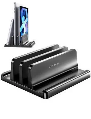 Vaydeer Vertical Laptop Stand for Desk,Dual Slots Plastic Laptop Holder with Space Saving 4-in-1 Design,Adjustable Laptop Organizer Storage Supports for MacBook,Mac,HP,Dell,Microsoft Surface,Lenovo Vaydeer Vertical Laptop Stand for Desk,Dual Slots Plastic Laptop Holder with Space Saving 4-in-1 Design,Adjustable Laptop Organizer Storage Supports for MacBook,Mac,HP,Dell,Microsoft Surface,Lenovo