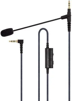 Boom Gaming Microphone Cable Compatible with Game PS4 Xbox One PC Laptop Phone and Sony MDRXB950BT, MDRXB650BT, MDR1000X, MDR100ABN, WH1000XM2, MDR-1A Headphone | with Volume Control and Mute Switch Boom Gaming Microphone Cable Compatible with Game PS4 Xbox One PC Laptop Phone and Sony MDRXB950BT, MDRXB650BT, MDR1000X, MDR100ABN, WH1000XM2, MDR-1A Headphone | with Volume Control and Mute Switch