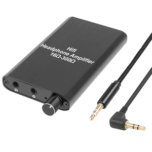 Portable Headphone Amplifier 3.5mm Audio Rechargeable Two-Stage GAIN Switch HiFi Headphone Amplifier Compatible MP3/4, Phones, Computer and Various 3.5mm Audio Digital Devices Portable Headphone Amplifier 3.5mm Audio Rechargeable Two-Stage GAIN Switch HiFi Headphone Amplifier Compatible MP3/4, Phones, Computer and Various 3.5mm Audio Digital Devices