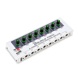 PH800 8-Channel Headphone Amplifier 16-Output 3.5mm 6.35mm 250 Drives up to 250 Headphones for Studio, Band, Home Recording PH800 8-Channel Headphone Amplifier 16-Output 3.5mm 6.35mm 250 Drives up to 250 Headphones for Studio, Band, Home Recording