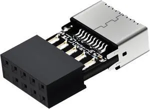 USB 2.0 to USB 3.2 Gen 1 Header Adapter for Mainboard with Type E Key-A Female Front Panel Socket to 9 Pin Header Internal Conversion Adapter USB 2.0 to USB 3.2 Gen 1 Header Adapter for Mainboard with Type E Key-A Female Front Panel Socket to 9 Pin Header Internal Conversion Adapter