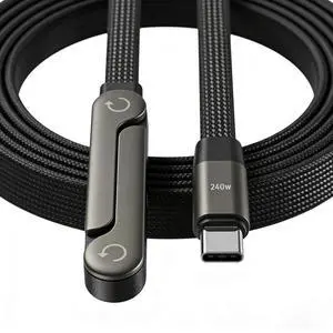 240W Invisible Stand Fast Charging Cable 240W USB C to USB C Flat Cable 90 Degree Angled Sideways Phone Type C Charger Cord (4.9FT) Compatible with iPhone 17 Series 240W Invisible Stand Fast Charging Cable 240W USB C to USB C Flat Cable 90 Degree Angled Sideways Phone Type C Charger Cord (4.9FT) Compatible with iPhone 17 Series
