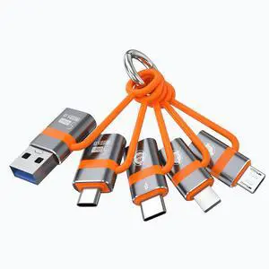 USB to USB-C adapter USB-C to USB adapter USB-C to Micro converter IP to Type-C adapter and Type-C to IP adapter (5 pieces in total) supporting OTG USB3.0 fast charging and data transmission USB to USB-C adapter USB-C to USB adapter USB-C to Micro converter IP to Type-C adapter and Type-C to IP adapter (5 pieces in total) supporting OTG USB3.0 fast charging and data transmission
