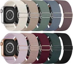 10 Pack Stretchy Bands Compatible with Watch Band 40mm 38mm 41mm 42mm 44mm 45mm 46mm 49mm Women Men Water-Resistant Solo Loop Elastic Sport Straps for iWatch Series 11 10 9 8 7 6 5 4 3 SE Ultra 10 Pack Stretchy Bands Compatible with Watch Band 40mm 38mm 41mm 42mm 44mm 45mm 46mm 49mm Women Men Water-Resistant Solo Loop Elastic Sport Straps for iWatch Series 11 10 9 8 7 6 5 4 3 SE Ultra