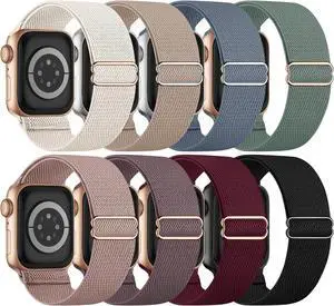 8 Pack Stretchy Solo Loop Band Compatible with Watch Bands for Women Men 40mm 38mm 41mm 42mm 44mm 45mm 46mm 49mm Nylon Braided Strap for iWatch Series 11 10 9 8 7 6 SE 5 4 3 Ultra 3 Ultra 2 8 Pack Stretchy Solo Loop Band Compatible with Watch Bands for Women Men 40mm 38mm 41mm 42mm 44mm 45mm 46mm 49mm Nylon Braided Strap for iWatch Series 11 10 9 8 7 6 SE 5 4 3 Ultra 3 Ultra 2