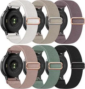 6 Pack 20mm Stretchy Watch Bands Compatible with Garmin Vivoactive 5/6 Nylon Elastic Fabric Adjustable Sport Straps Replacement Wristbands for Venu Sq 2 Vivomove Luxe Approach S50/S44/S42 Women Men 6 Pack 20mm Stretchy Watch Bands Compatible with Garmin Vivoactive 5/6 Nylon Elastic Fabric Adjustable Sport Straps Replacement Wristbands for Venu Sq 2 Vivomove Luxe Approach S50/S44/S42 Women Men