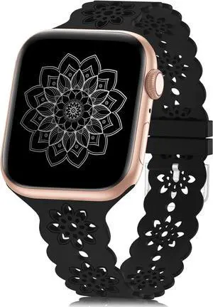 Floral Silicone Band Compatible with Watch Bands 38mm 40mm 42mm 44mm 41mm 45mm 49mm Women Men Design Wristbands Soft Breathable Watch Bands for iWatch Ultra/2/3 SE/3 Series 11/10/9/8/7/6/5/4/3/2/1 Floral Silicone Band Compatible with Watch Bands 38mm 40mm 42mm 44mm 41mm 45mm 49mm Women Men Design Wristbands Soft Breathable Watch Bands for iWatch Ultra/2/3 SE/3 Series 11/10/9/8/7/6/5/4/3/2/1