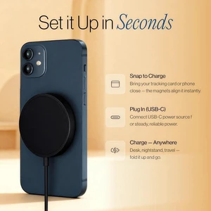 SPOTMINDERS Magnetic Wireless Charger with Stand 15W Qi Fast Charging Pad for iPhone AirPods Android & Spotminders Tracking Card Built-in 1m USB-C Cable Non-Slip Cooling No AC Adapter SPOTMINDERS Magnetic Wireless Charger with Stand 15W Qi Fast Charging Pad for iPhone AirPods Android & Spotminders Tracking Card Built-in 1m USB-C Cable Non-Slip Cooling No AC Adapter