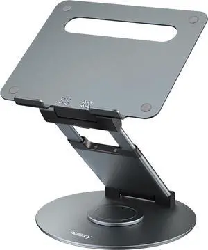 Telescopic 360 Rotating Laptop Stand for Desk Adjustable Height Swivel Pull Out Design Ergonomic Laptop Riser Standing Desk Converter Fits All 10-17 Laptops Computer MacBook Gray Telescopic 360 Rotating Laptop Stand for Desk Adjustable Height Swivel Pull Out Design Ergonomic Laptop Riser Standing Desk Converter Fits All 10-17 Laptops Computer MacBook Gray