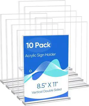 acrylic sign holder 8.5 x 11 Paper Stand 10 Pack Clear Double Side T Shape Acrylic Table Signs for Displaying Flyer Holder Paper Card Holder for Office Business Store Mall Restaurants acrylic sign holder 8.5 x 11 Paper Stand 10 Pack Clear Double Side T Shape Acrylic Table Signs for Displaying Flyer Holder Paper Card Holder for Office Business Store Mall Restaurants
