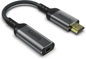 HDMI to Mini DisplayPort 4K Active HDMI to Mini DisplayPort Adapter for One/360 Mac Mini PC/Laptops to Monitor 2K@60Hz 1080P@120Hz HDMI to Mini DisplayPort 4K Active HDMI to Mini DisplayPort Adapter for One/360 Mac Mini PC/Laptops to Monitor 2K@60Hz 1080P@120Hz