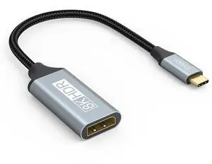 USB C to DisplayPort 1.4 Adapter 8K@60Hz USBC to DisplayPort Adapter Compatible with Thunderbolt 5/4/3 (4K@240Hz/144Hz HDR 32.4Gbps DP) for MacBook Pro/Air iPad Surface iPhone 17/16 USB C to DisplayPort 1.4 Adapter 8K@60Hz USBC to DisplayPort Adapter Compatible with Thunderbolt 5/4/3 (4K@240Hz/144Hz HDR 32.4Gbps DP) for MacBook Pro/Air iPad Surface iPhone 17/16