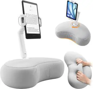Kindle Stand for Bed iPad & Tablet Pillow Holder with Flexible Dual Axis Arm & Microbead Cushion 360° Adjustable Lap Beanbag Phone Holder Fits Devices with 4.715.6 Screens (Gray) Kindle Stand for Bed iPad & Tablet Pillow Holder with Flexible Dual Axis Arm & Microbead Cushion 360° Adjustable Lap Beanbag Phone Holder Fits Devices with 4.715.6 Screens (Gray)