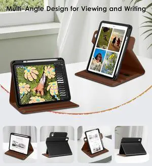 for iPad A16 Case iPad 11th / 10th Generation Case (2025/2022) 360 Degree Rotating Premium Leather Folio Stand Cover with Pencil Holder Black for iPad A16 Case iPad 11th / 10th Generation Case (2025/2022) 360 Degree Rotating Premium Leather Folio Stand Cover with Pencil Holder Black