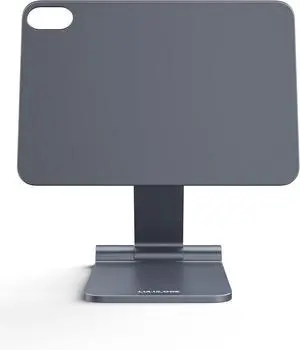 Foldable Magnetic Stand for iPad mini 7 A17 Pro/Mini 6 8.3 inch (2024/2021) Adjustable Desk Tablet Holder Aluminum Rotatable Floating Stand for iPad mini 7/6 Drawing Viewing- Gray Foldable Magnetic Stand for iPad mini 7 A17 Pro/Mini 6 8.3 inch (2024/2021) Adjustable Desk Tablet Holder Aluminum Rotatable Floating Stand for iPad mini 7/6 Drawing Viewing- Gray