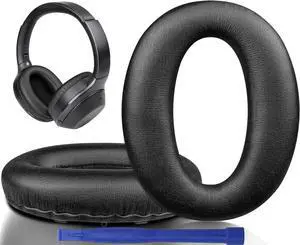 Replacement Earpads for WH-1000XM2 & MDR-1000X Headphones Noise Isolation Foam Added Thickness (Black) Replacement Earpads for WH-1000XM2 & MDR-1000X Headphones Noise Isolation Foam Added Thickness (Black)