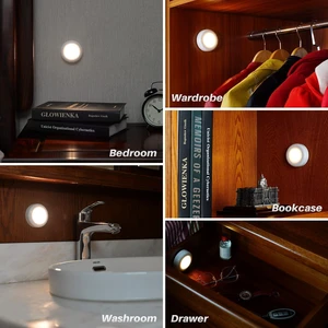 2.8 LED Motion Sensor Lights Indoor AAA Battery, 6 Pack Warm Stick on Puck Light Battery Powered, Round Motion Activated Night Lamps, For Closet Stairs Under Cabinet Kitchen Pantry Shelf 2.8 LED Motion Sensor Lights Indoor AAA Battery, 6 Pack Warm Stick on Puck Light Battery Powered, Round Motion Activated Night Lamps, For Closet Stairs Under Cabinet Kitchen Pantry Shelf