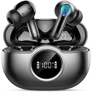 Wireless Earbuds, 2026 Bass-3.0 Bluetooth 5.4 Headphones 3D-Stereo Ear Buds, 4 ENC Noise Cancelling Mic, 40+Hrs USB-C in-Ear Earphones, IP-X7 Waterproof Sport Workout Gym for Laptop Pad Android iOS Wireless Earbuds, 2026 Bass-3.0 Bluetooth 5.4 Headphones 3D-Stereo Ear Buds, 4 ENC Noise Cancelling Mic, 40+Hrs USB-C in-Ear Earphones, IP-X7 Waterproof Sport Workout Gym for Laptop Pad Android iOS