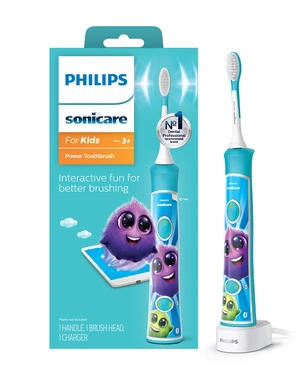 for Kids 3+ Bluetooth Connected Rechargeable Electric Power Toothbrush, Interactive for Better Brushing, Turquoise, HX6321/02 for Kids 3+ Bluetooth Connected Rechargeable Electric Power Toothbrush, Interactive for Better Brushing, Turquoise, HX6321/02