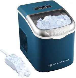 Retro Compact Ice Maker Machine, Bullet Ice, 26 lb per Day (Blue) Retro Compact Ice Maker Machine, Bullet Ice, 26 lb per Day (Blue)
