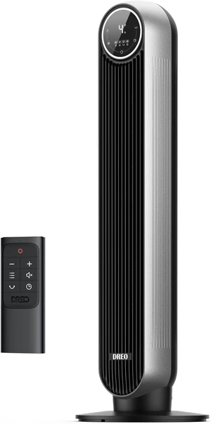 Bladeless Tower Fan - 25ft/s, 4 Speeds, 4 Modes, 90° Oscillation, 8H Timer, Ultra Quiet for Bedroom, Indoors, Silver (Tower Fan 307) Bladeless Tower Fan - 25ft/s, 4 Speeds, 4 Modes, 90° Oscillation, 8H Timer, Ultra Quiet for Bedroom, Indoors, Silver (Tower Fan 307)