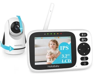 Baby Monitor No WiFi with 3.2 Inch Screen - Pan Tilt Zoom Camera | 2-Way Talk, Night Vision, ECO VOX Audio Mode, 1000ft Long Range, Temperature Display, Portable Travel, Baby Elderly Parents Baby Monitor No WiFi with 3.2 Inch Screen - Pan Tilt Zoom Camera | 2-Way Talk, Night Vision, ECO VOX Audio Mode, 1000ft Long Range, Temperature Display, Portable Travel, Baby Elderly Parents