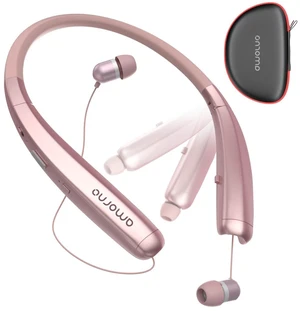 Foldable Bluetooth Headphones, Wireless Neckband Sports Headset with Retractable Earbuds, Sweatproof Noise Cancelling Stereo Earphones with Mic Foldable Bluetooth Headphones, Wireless Neckband Sports Headset with Retractable Earbuds, Sweatproof Noise Cancelling Stereo Earphones with Mic