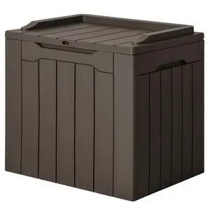 31 Gallon Resin Deck Box Waterproof Indoor Outdoor Storage Boxes for Patio Furniture Cushions and Garden Tools (Brown) 31 Gallon Resin Deck Box Waterproof Indoor Outdoor Storage Boxes for Patio Furniture Cushions and Garden Tools (Brown)