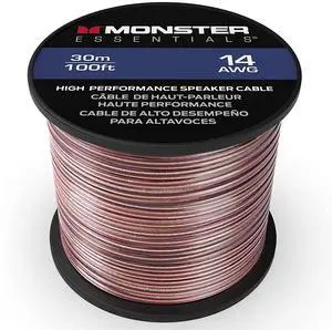 XP 14 Gauge Speaker Wire 100ft, CCA Audio Cable for Home Theater, Car Audio, Subwoofers & Stereo Speakers, 14 AWG, Banana Plug Compatible XP 14 Gauge Speaker Wire 100ft, CCA Audio Cable for Home Theater, Car Audio, Subwoofers & Stereo Speakers, 14 AWG, Banana Plug Compatible