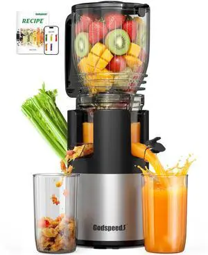 Juicer Machines with 5.8" Large Feed Chute, Slow Masticating Cold Press Juicer for Whole Fruits & Vegetables, Easy to Clean Design, High Juice Yield Home Juicer for Daily Wellness Juicer Machines with 5.8" Large Feed Chute, Slow Masticating Cold Press Juicer for Whole Fruits & Vegetables, Easy to Clean Design, High Juice Yield Home Juicer for Daily Wellness